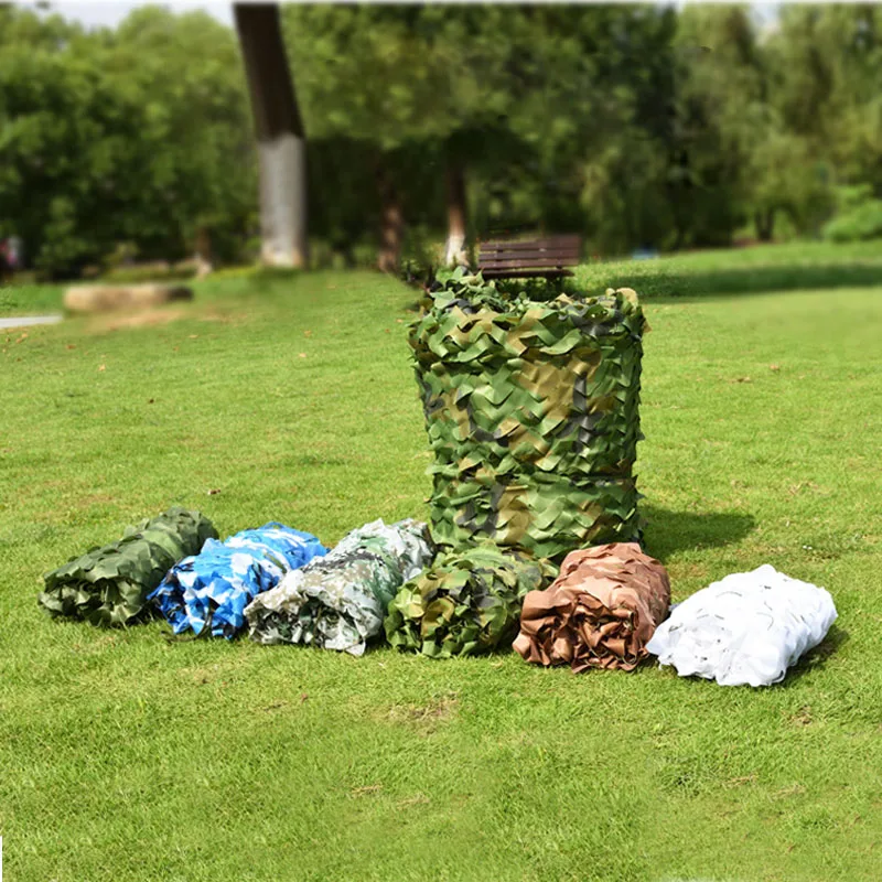 

2x3m 2x4m 2x5m 2x6m 2x7m Hunting Military Camouflage Nets Woodland Camo netting Camping Sun Shelter Garden Car Cover Tent Shade