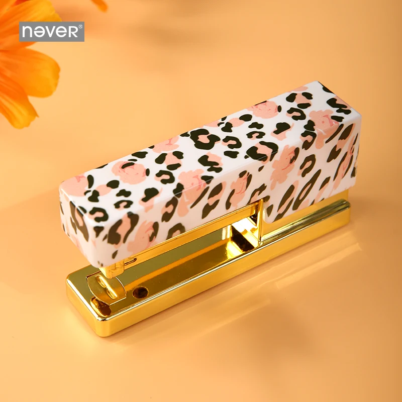 Never Leopard Grain Series скобы для студентов стандартный степлер бизнес подарок