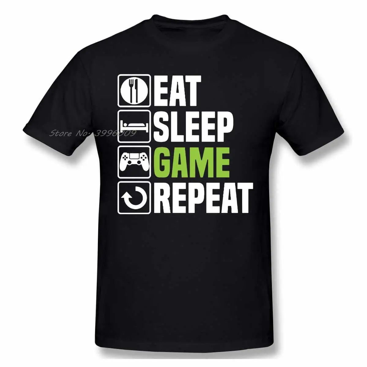 

Футболка мужская с надписью «Eat Sleep Game»