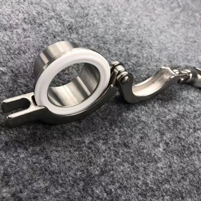 Гигиенические три зажима из нержавеющей стали SS304 хомут с одним штифтом 91 мм