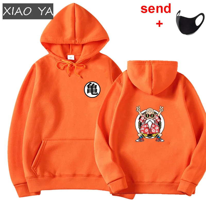 

2021 New Anime Hoodies Z Pocket Hooded Sweatshirts Goku Hoodies Pullovers Men Women Long Sleeve Outerwear New Hoodie Send Mask