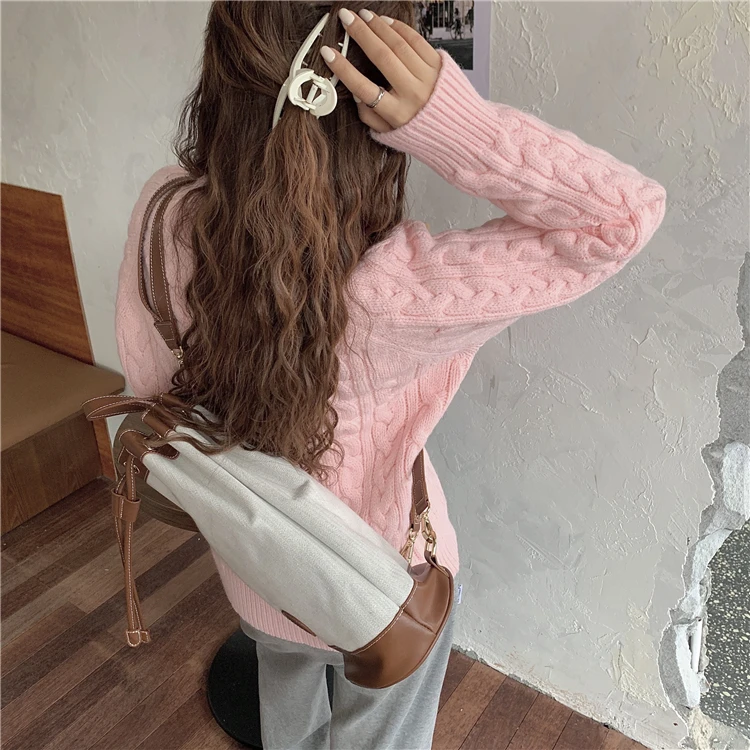 

Make firm offers ~ M soft waxy twist sweater female easy to restore ancient ways languid is lazy contracted knitting wool coat