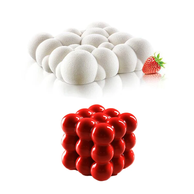 Счастливый мешок силиконовые формы облака Куб 3D торт выпечки для десерта Конфеты