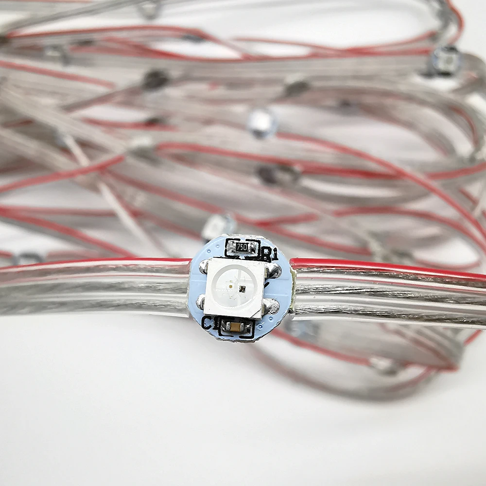 WS2812B предплатные светодиодный s чипсы модуль строка узлы 5V 10 см провод гирлянда