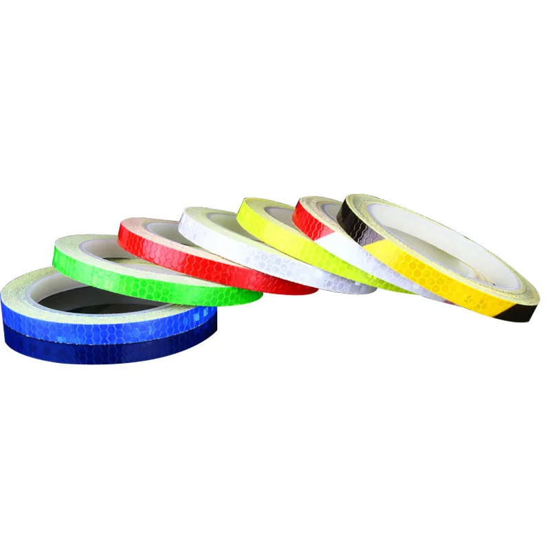 

1cmx8m Reflective Sticker Car Styling Exterior Accessories Car Protector Safety Warning Motorcycle Bike Body Red Reflector Tape