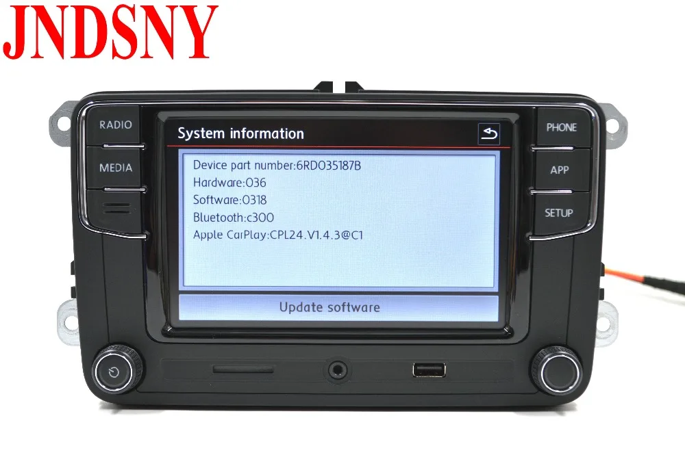 JNDSNY RCD330G CarPlay RCD330 Plus CarPlay Автомагнитола для VW Tiguan Golf 5 6 Jetta MK5 MK6 Passat Polo Touran 6RD 035 187B