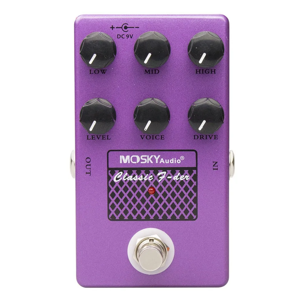 

MOSKY CLASSIC F-DER Speaker Simulation Drive Voice Level Guitar Effect Pedal High Quality Guitar Accessories