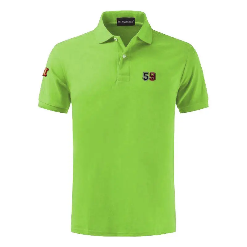 100% хлопок Новая Летняя мужская футболка с коротким рукавом футболки поло и XS 4XL