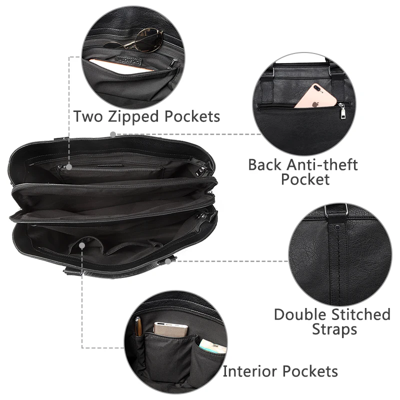 Сумка тоут женская из искусственной кожи со съемным плечевым ремнем|Сумки с