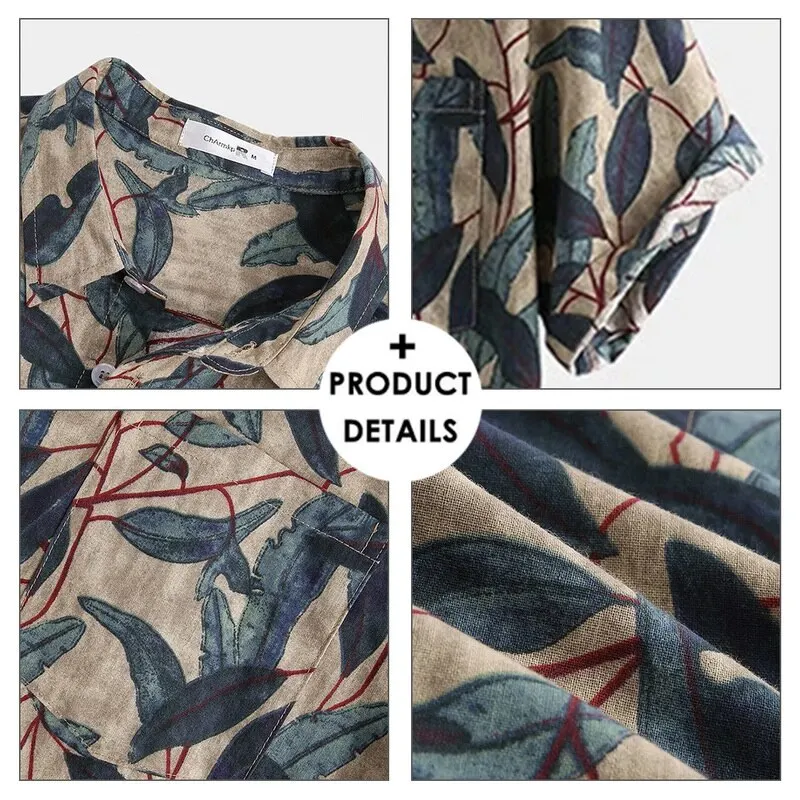

New Summer Shirts For Men Hawaiian Shirt Top Fashion Floral Shirt Casual Printed Short Sleeve Camisa Masculina Male Clothing