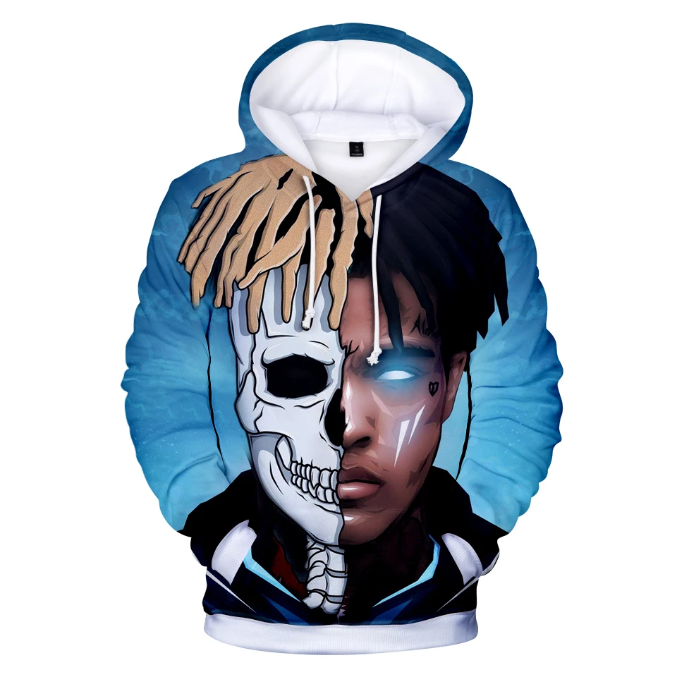 Толстовка XXXTentacion мужская с 3D принтом модная кофта в стиле хип-хоп Повседневная