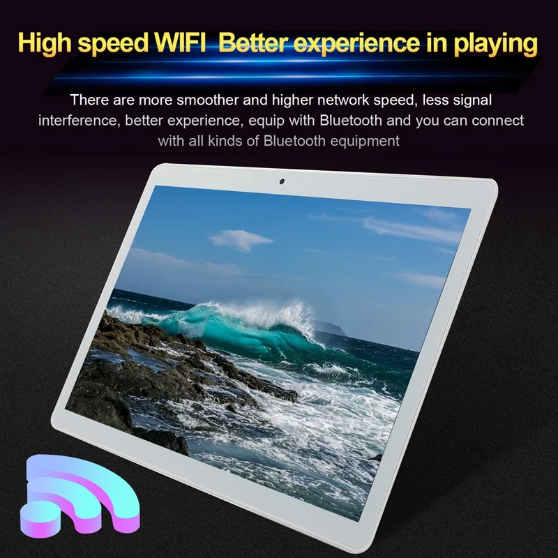 Портативный планшет 10 1 дюймов с большой передней и задней двойной камерой версия