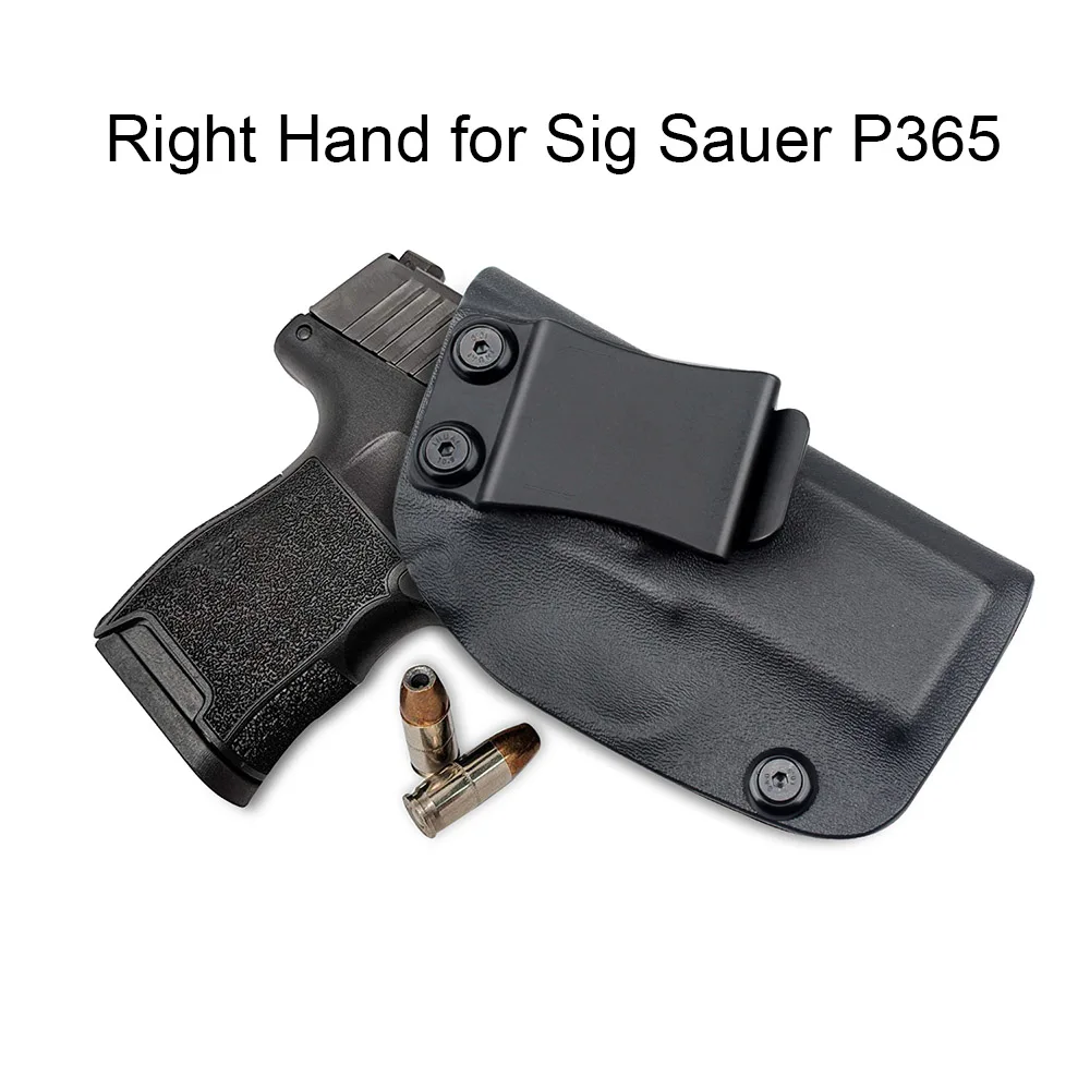 Sig Sauer P365 Vapanda охотничья кобура, черная кобура с зажимом, сумка для Glock 17 18 19 1911 Beretta 92, кобура для тактического пистолета IWB OWB, кожаные кобуры - Цвет: Sig Sauer P365