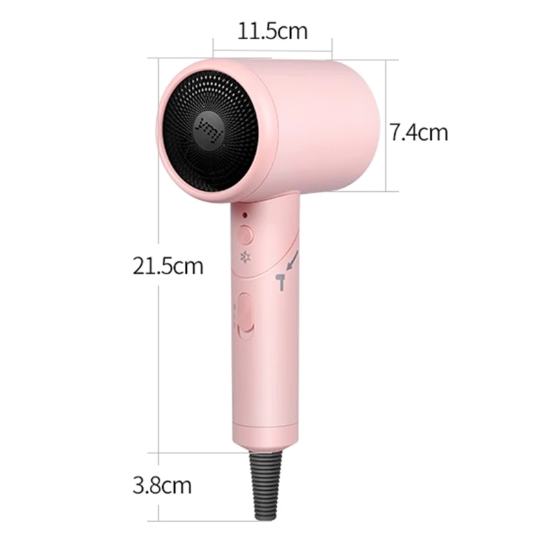 

Professional Blow Dryer 220V Electric Hammer Hair Dryer Negative Ion Blue light