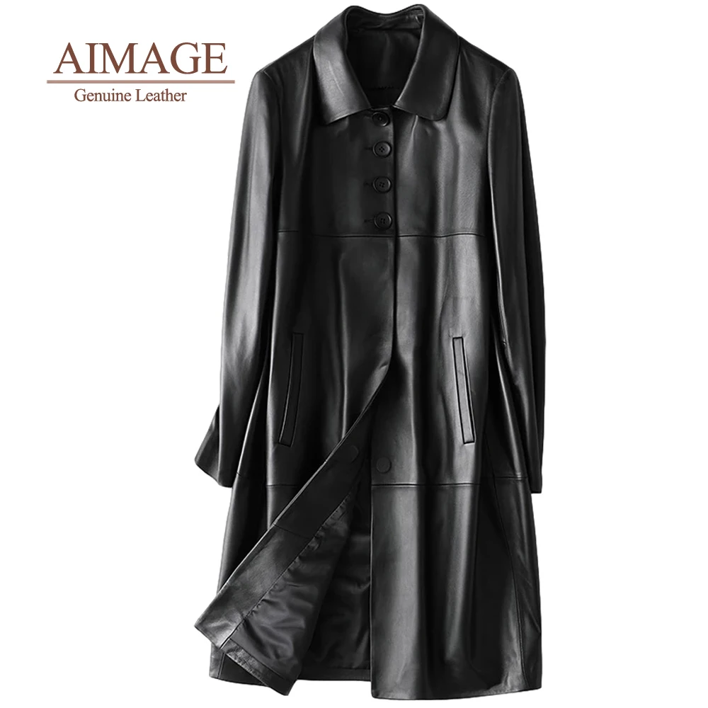 Пальто из натуральной овчины удобная утепленная длинная куртка на одной