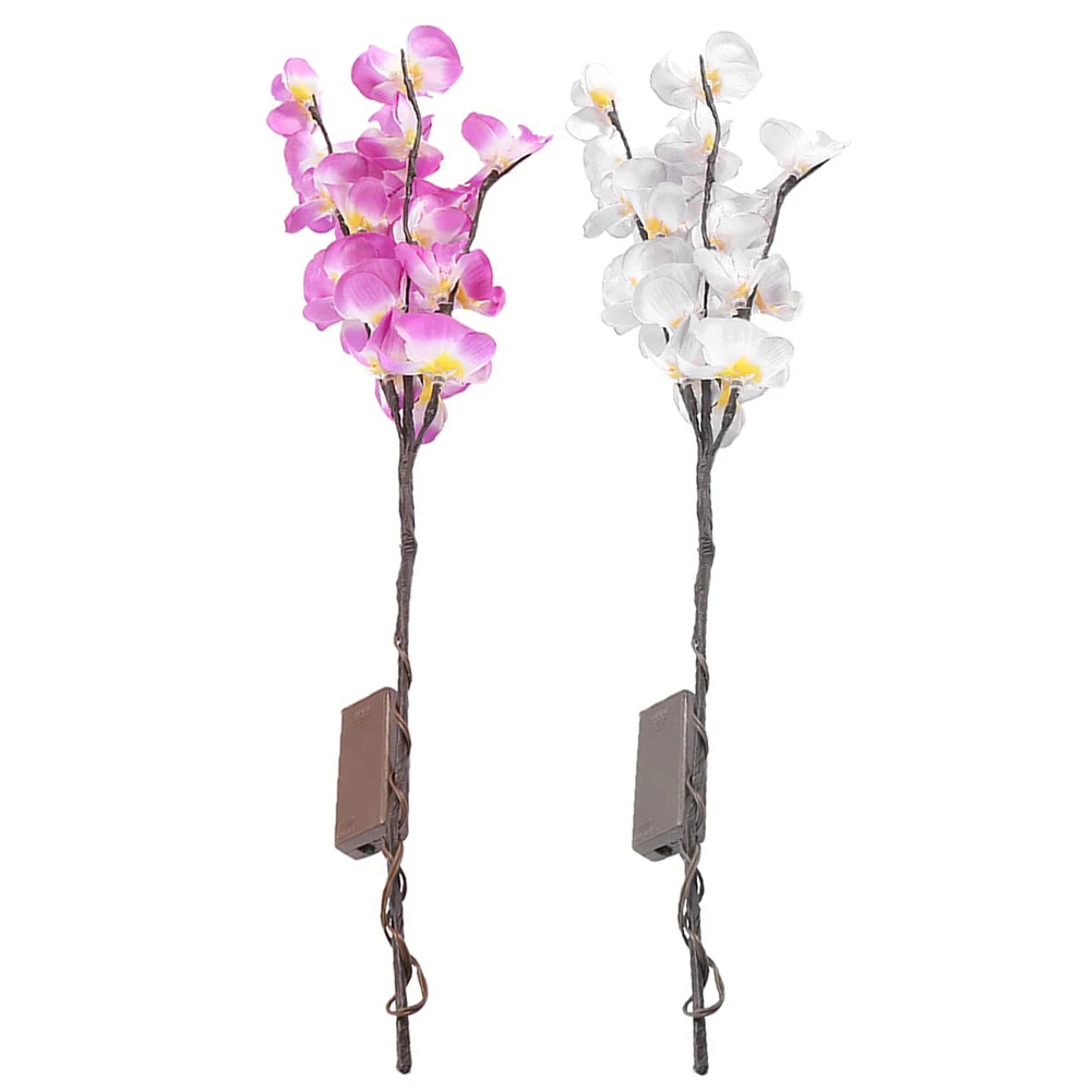 

73cm LED Phalaenopsis Flower Branch Lamp Simulation Orchid Tall Vase Filler