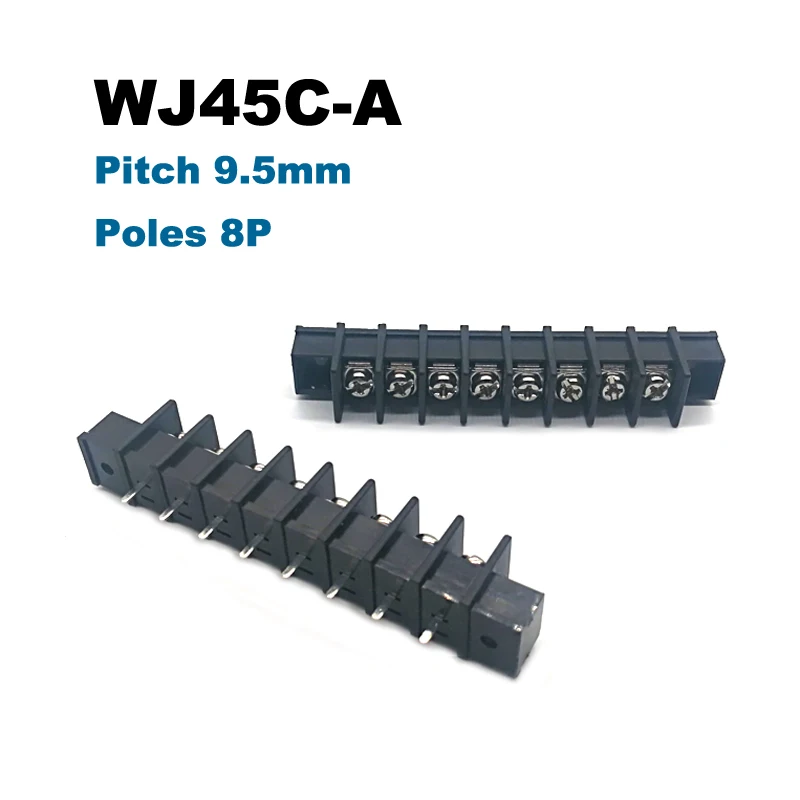 2 шт. 45C-A Барьерная Клеммная колодка для печатной платы шаг 9 5 мм прямая соединения