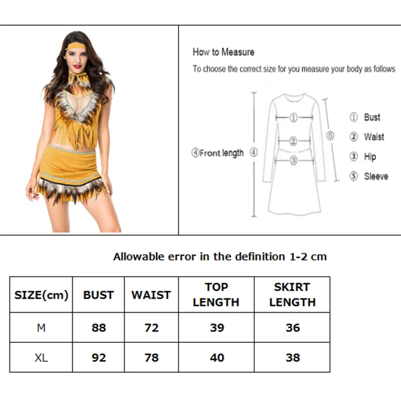 Леди Костюм на карнавал или Хэллоуин Savage родной девичий костюм сексуальный