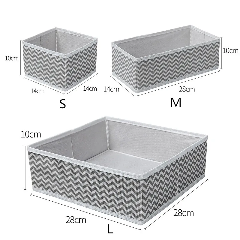 

6PCS-12PCS Foldable And CEO-friendly Storage Boxes Underwear Divider Closet Organizer Interior For Ties Socks Shorts Bra