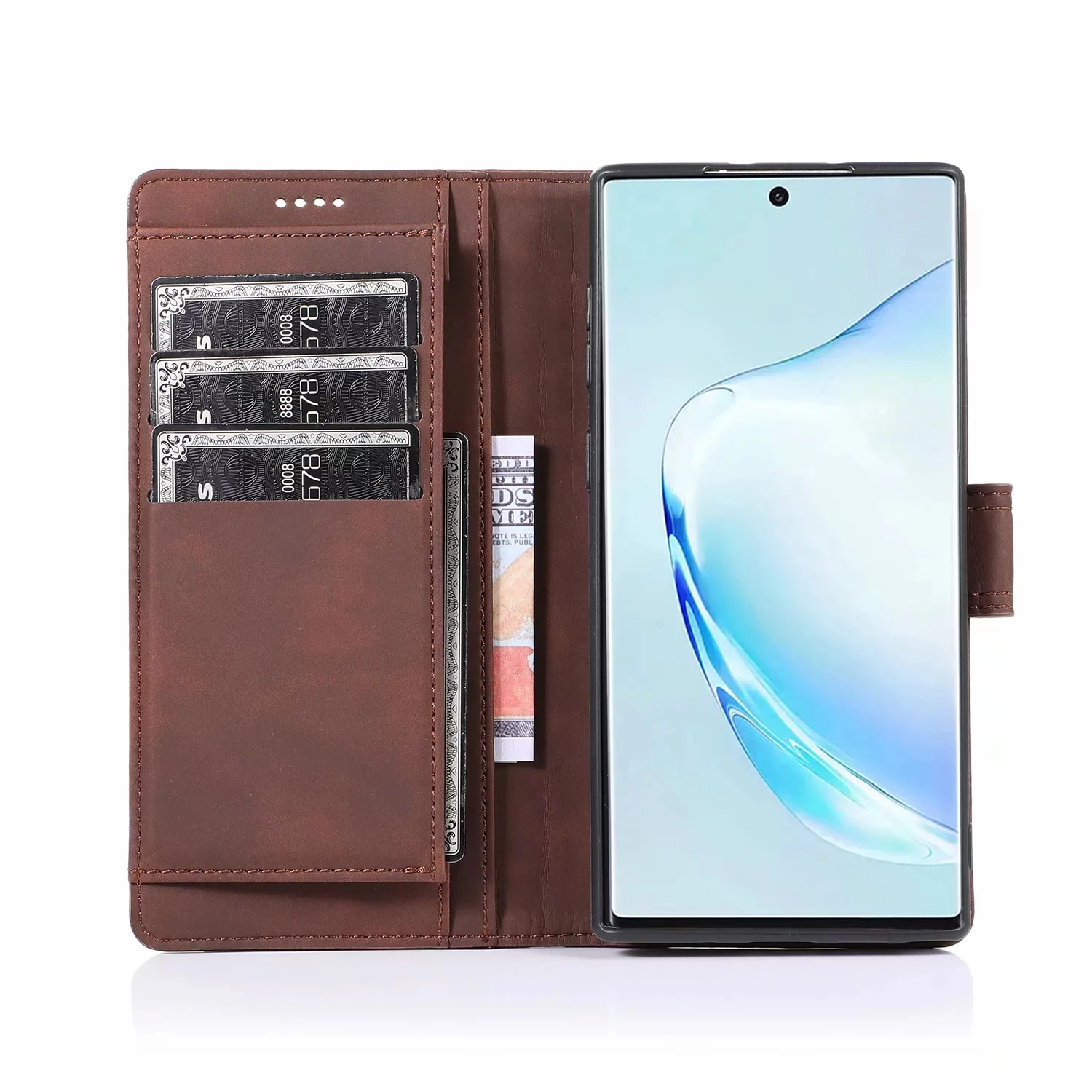 Кожаный чехол для samsung Galaxy Note 9, 10 лет, S10 e S9 S8 плюс A10 A20 A20E A30 A40 A50 A70 A50S Магнитный чехол-книжка с отделениями для карт и сумка-чехол