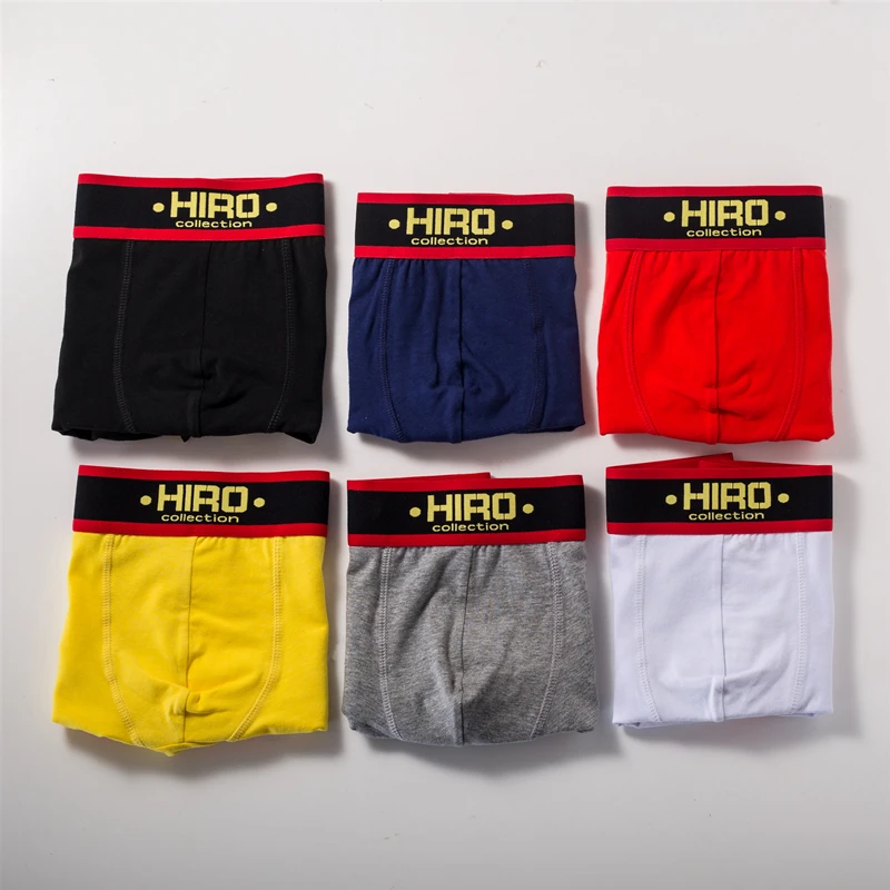 HIRO сексуальные хлопковые Дышащие Боксеры Мужское нижнее белье Cueca мужские