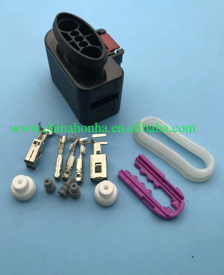 

5sets 5pin hybrid 1.5mm 6.3mm auto female housing plug modified parts wiring harness connector 1K0919231