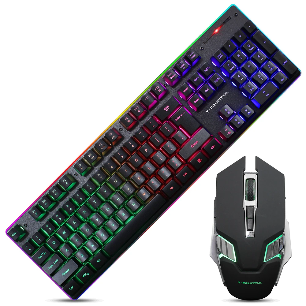 

Gaming Keyboard and Mouse Wet Wireless Gaming Keyboard Laptop Lighting