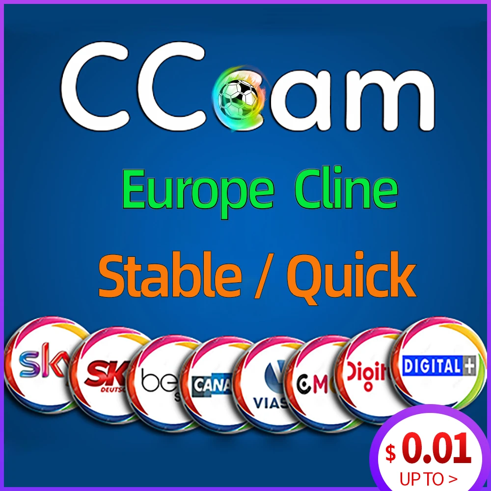 Cams Europe Cline для 1/2 года C стабильный DVB S2 сервер HD Oscam Германия спутникового ТВ