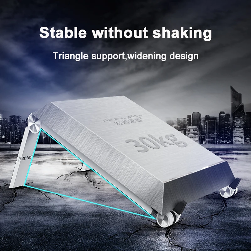 portable laptop stand foldable base notebook holder accessories for macbook pro hp adjustable tablet support cooling stand riser free global shipping
