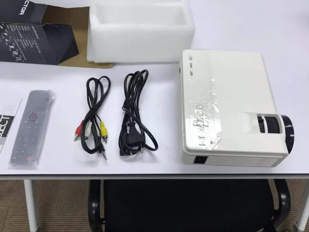 Мощный мини проектор Q5 Full HD 1080P светодиодный Android подключение WIFI Бесплатные 3D очки