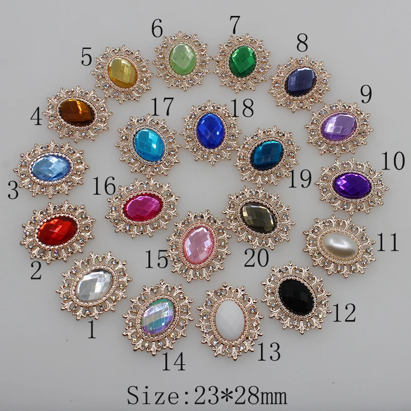 Золотистые подвески 10 шт. прозрачные стразы жемчужные пуговицы для свадебного