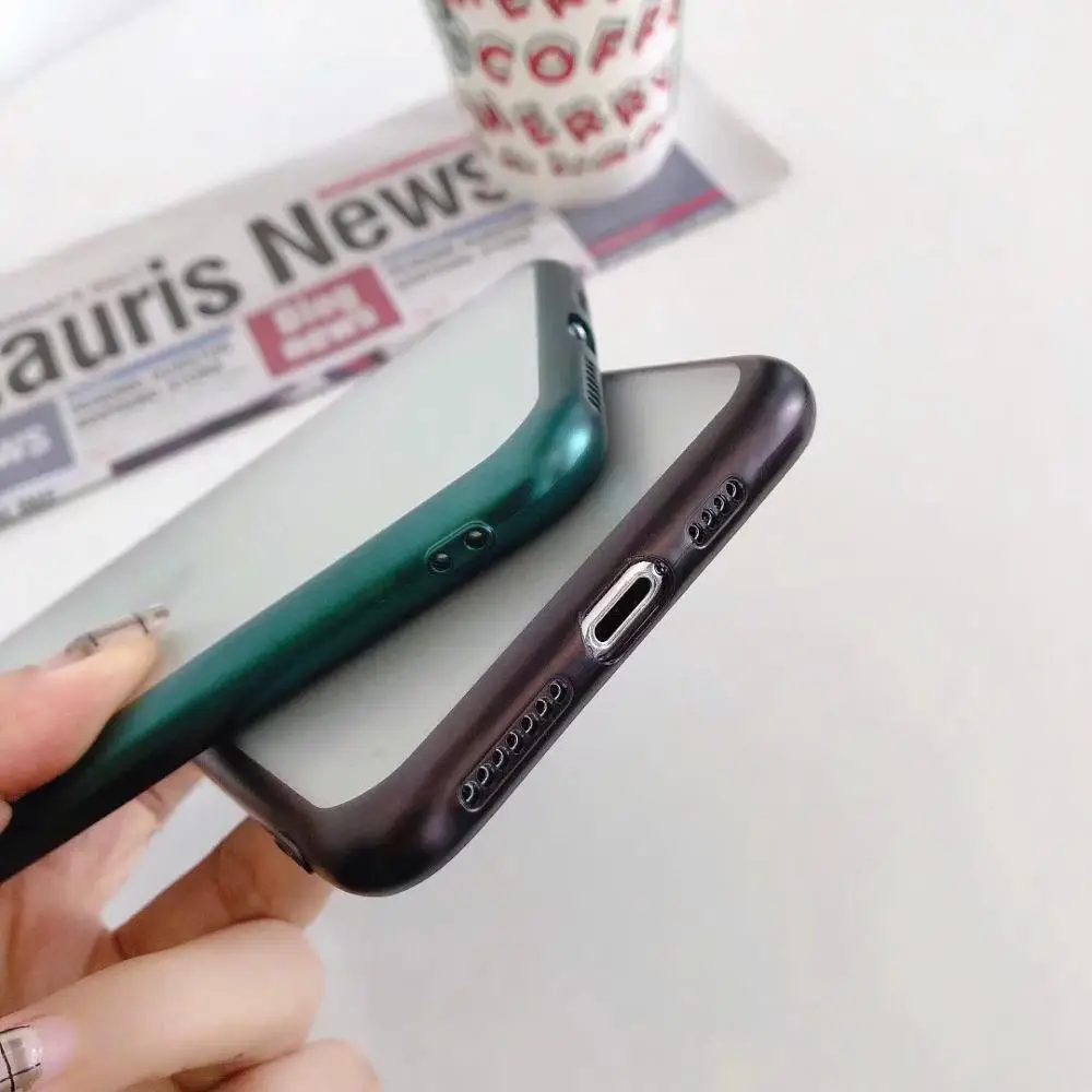 Матовые мягкие чехлы из ТПУ с покрытием для Iphone 11 Pro XR XS MAX X 8 7 6 хромированные