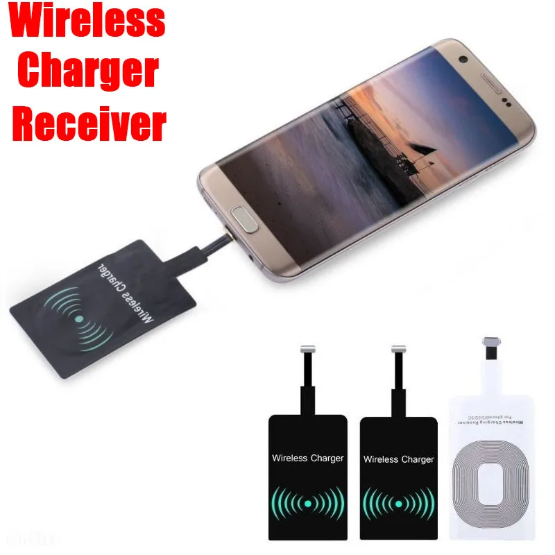 

Micro USB C Wireless Charger Receiver Wireless Charging Type C Micro Interface Adapter for iPhone Samsung Huawei OPPO VIVO ZTE