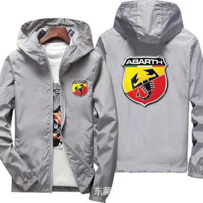 

NEW Hoodies Men Abarth Casual Hip Hop Harajuku Long Sleeve Hooded Sweatshirts zipper Windproof Jacket Hoody Clothing