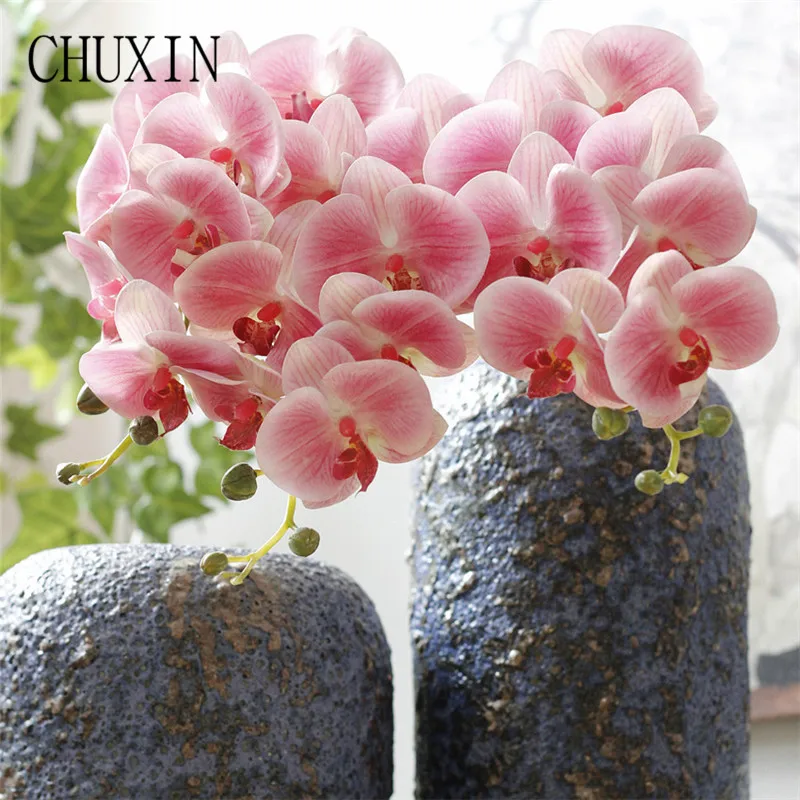 Орхидея Фаленопсис свадебное украшение Искусственные цветы Шелковые