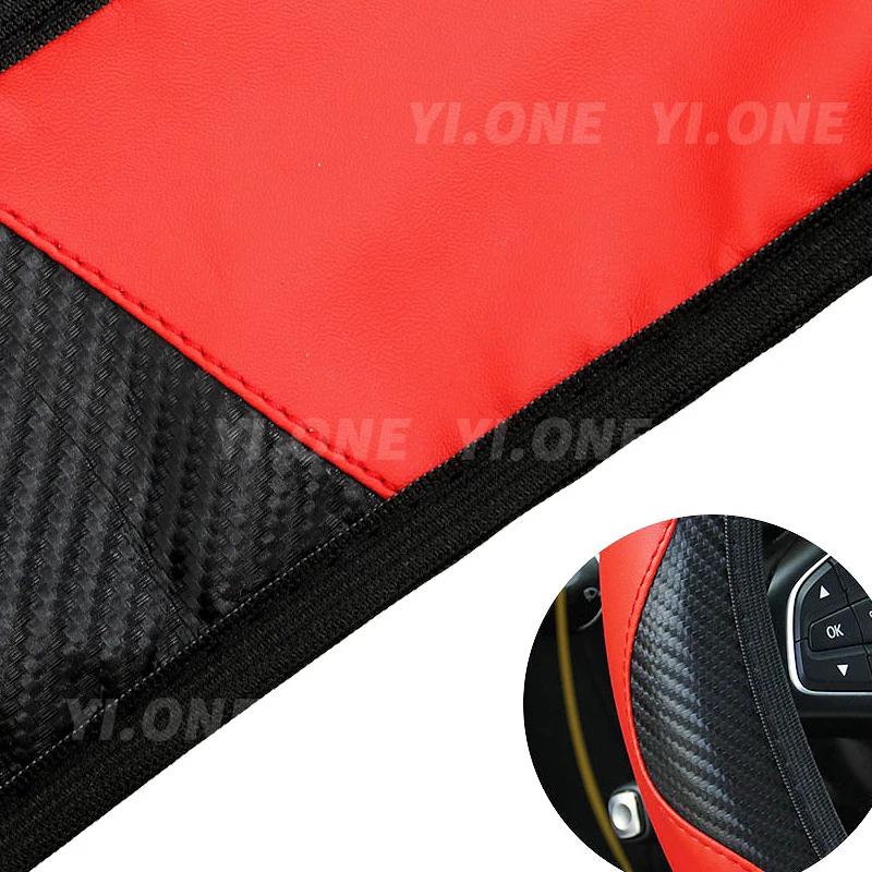 

M 38cm Car Steering Wheel Cover Top PU Leather Steering Wheel Cover More Model Indoor group elastic band grip