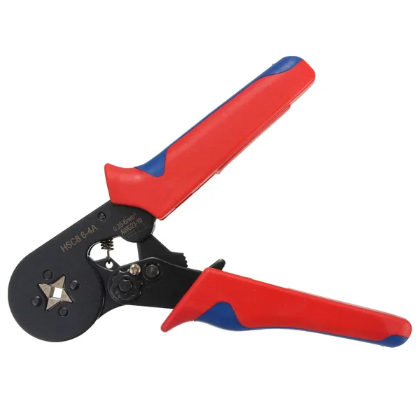 

HSC8 6-4A AWG23-10 Wire Stripper Self Adjusting Crimping Plier Ratcheting Ferrule Crimper Tool