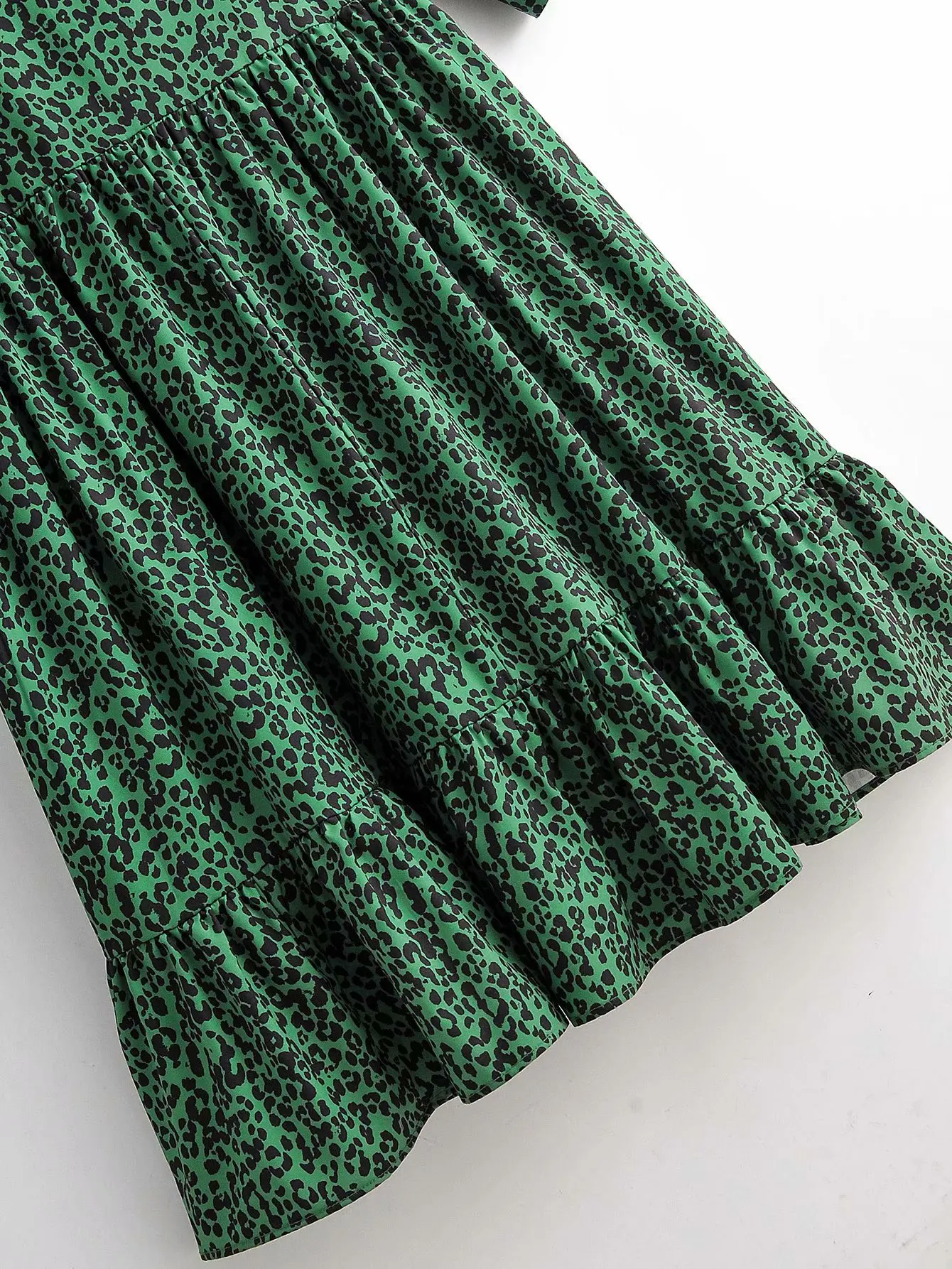 Женское платье с принтом в виде листьев лотоса повседневное элегантное новом