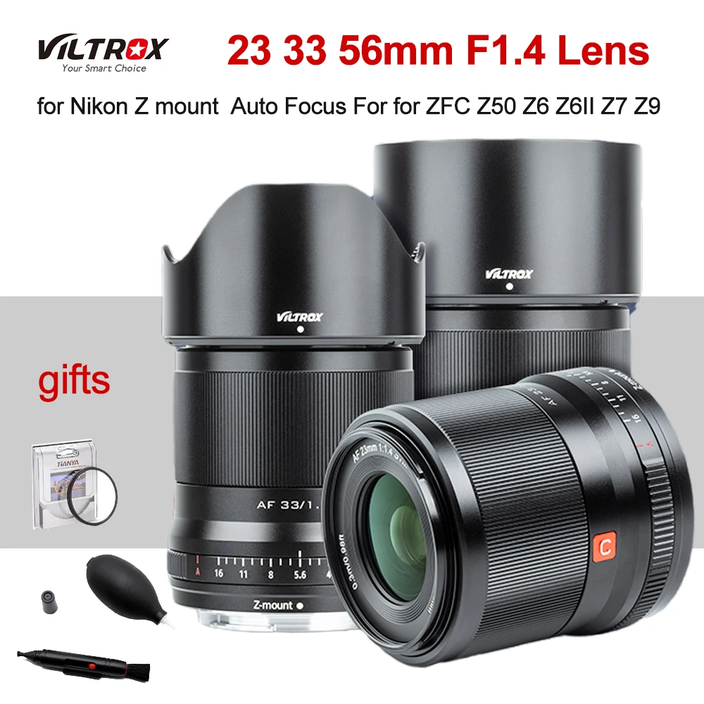 VILTROX 23 мм 33 56 F1.4 AF объектив для камеры Большая диафрагма фотообъектив Nikon Z Mount ZFC Z50
