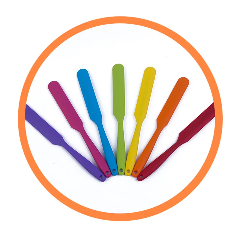 Силиконовая кулинарная лопатка для торта термостойкая Гибкая антипригарная