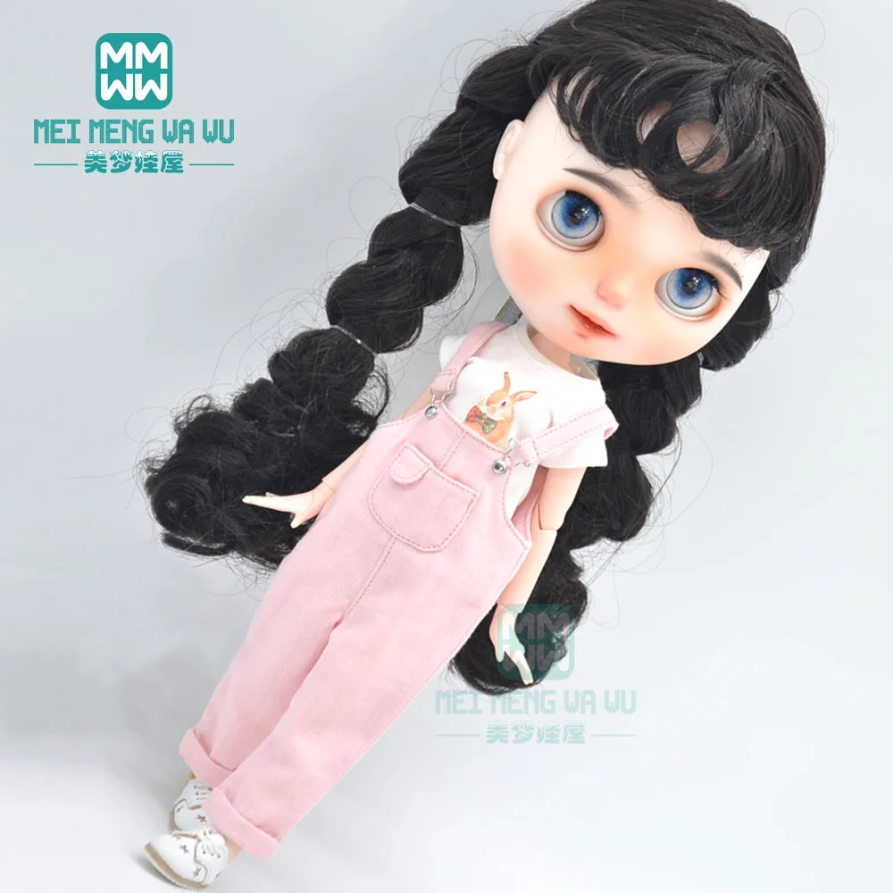 Одежда для куклы Blyth модное платье на бретельках юбка в клетку высокие каблуки Azone