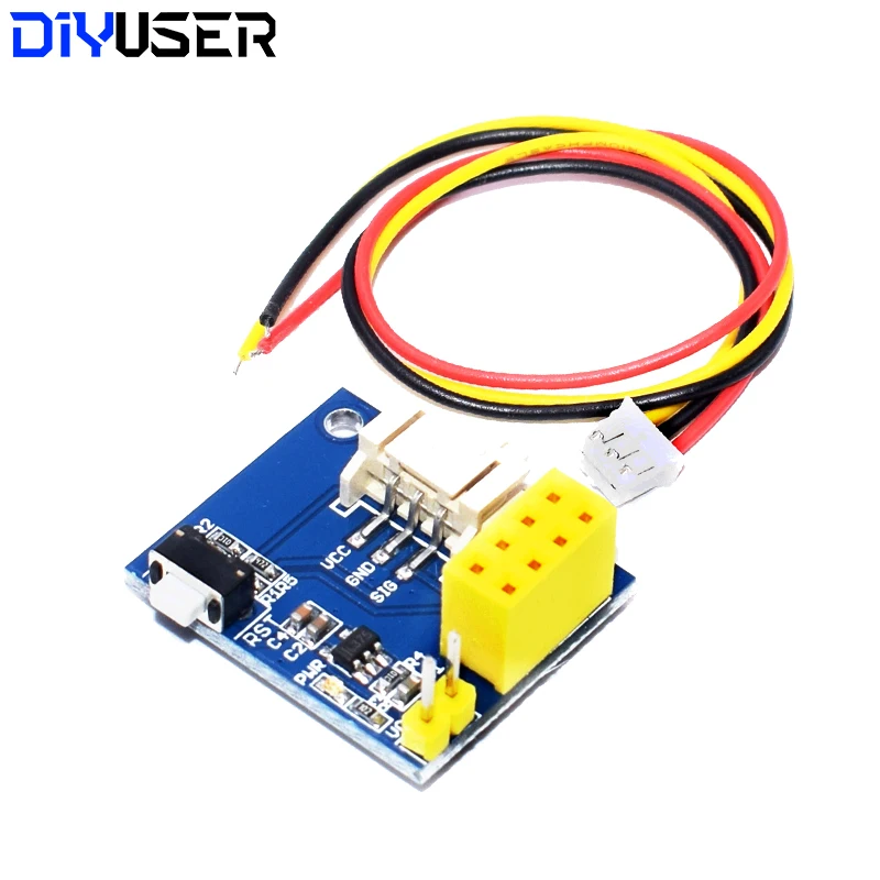 ESP8266 ESP-01 ESP-01S WS2812 RGB светодиодный модуль контроллера для IDE/SATA светильник кольцо