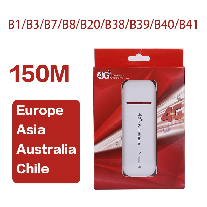 

150M Unlocked LTE Router 4G Sim Card Data USB 3G Wifi Wireless Car Broadband Modem Stick Mobile Mini Hotspot/Dongle P Wi Fi