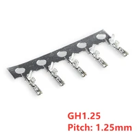100pcs jst gh shell terminal 1 25mm pitch with lock gh1 25 terminals