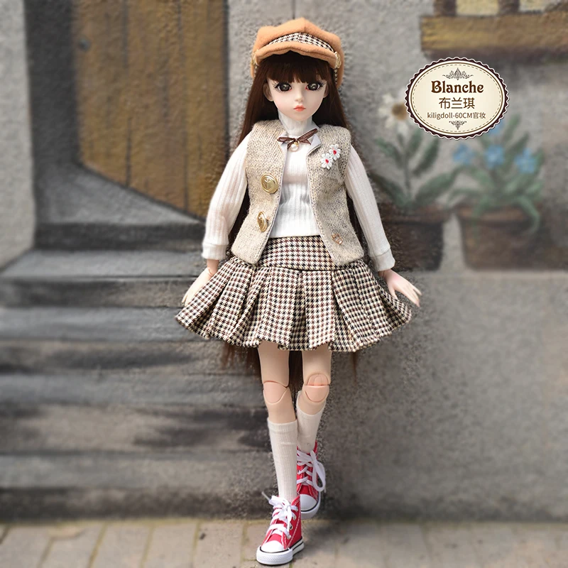 Кукла BJD SD 23 6 дюйма 18 шарнирных шариков куклы с одеждой наряд обувь парик макияж