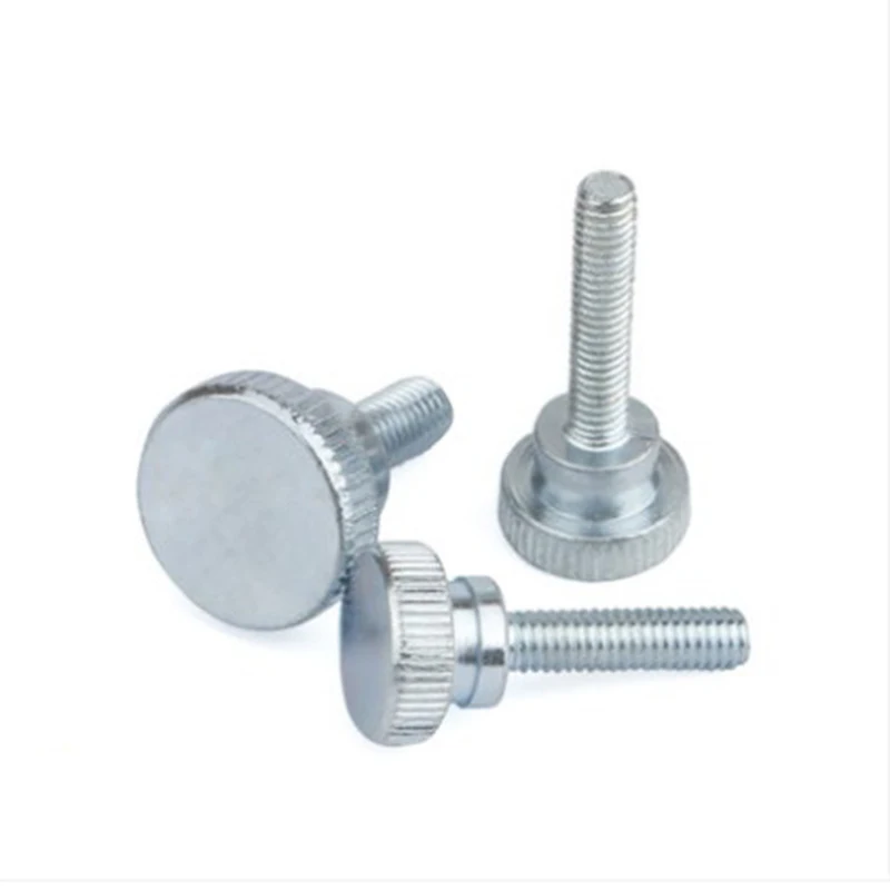 

1 шт. M8 M10 железо синий и белый цинк kneed винт GB834 высокий kneed шаг двойной ручной винт