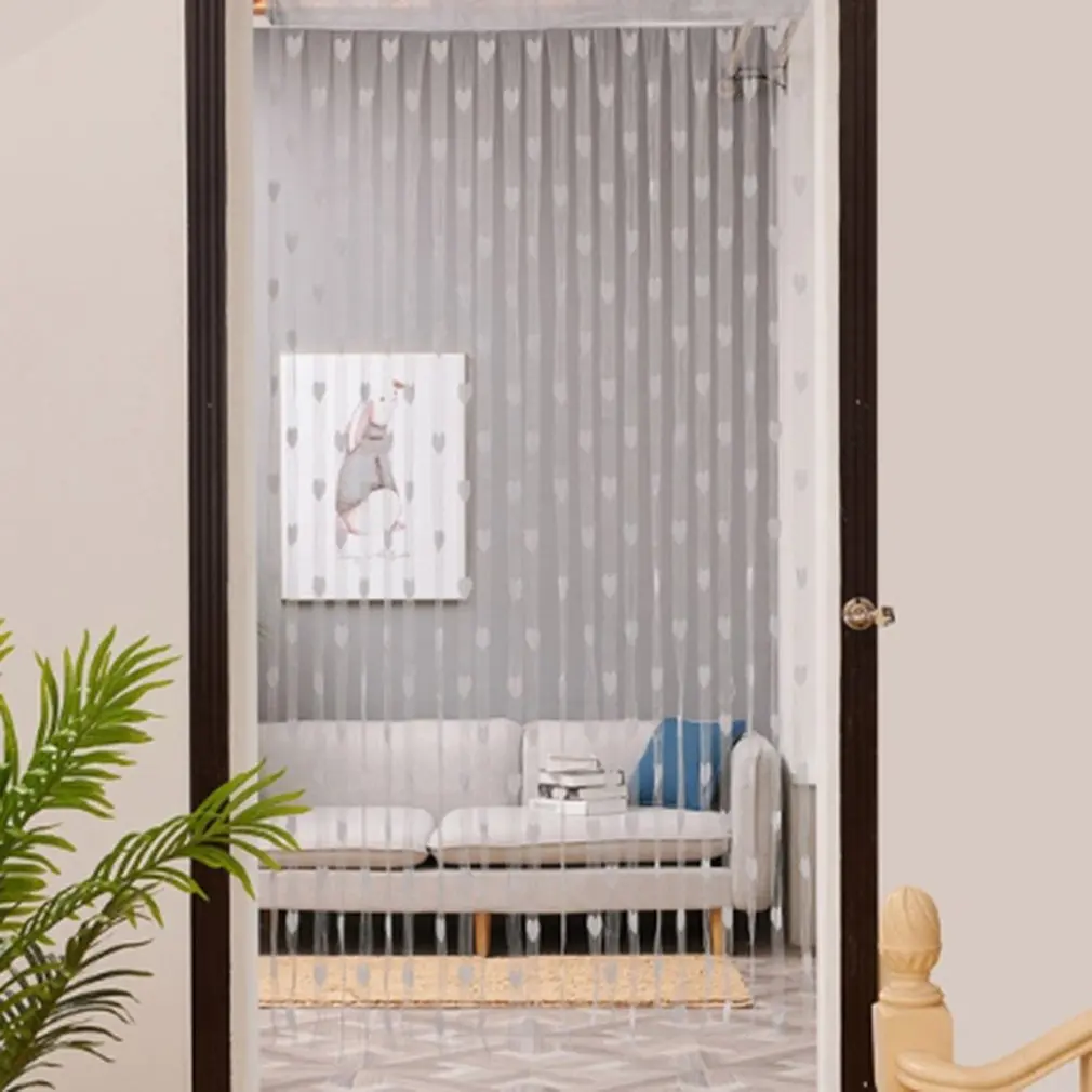 Любовь Сердце струнная занавеска для окна или двери разделитель отвесная