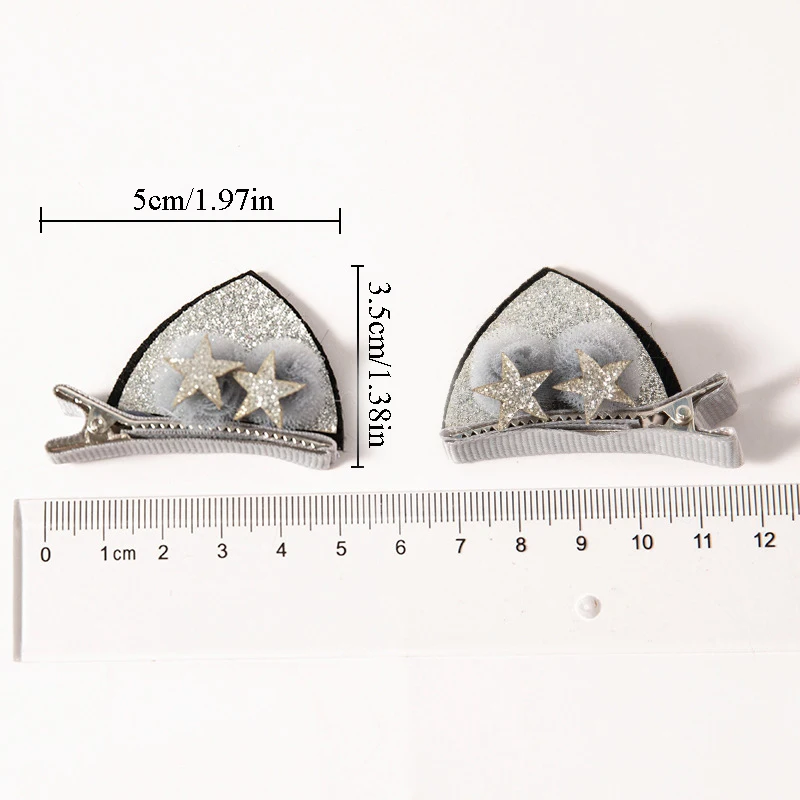 Модные милые заколки для волос детские заколки-кролики аксессуары со звездами и