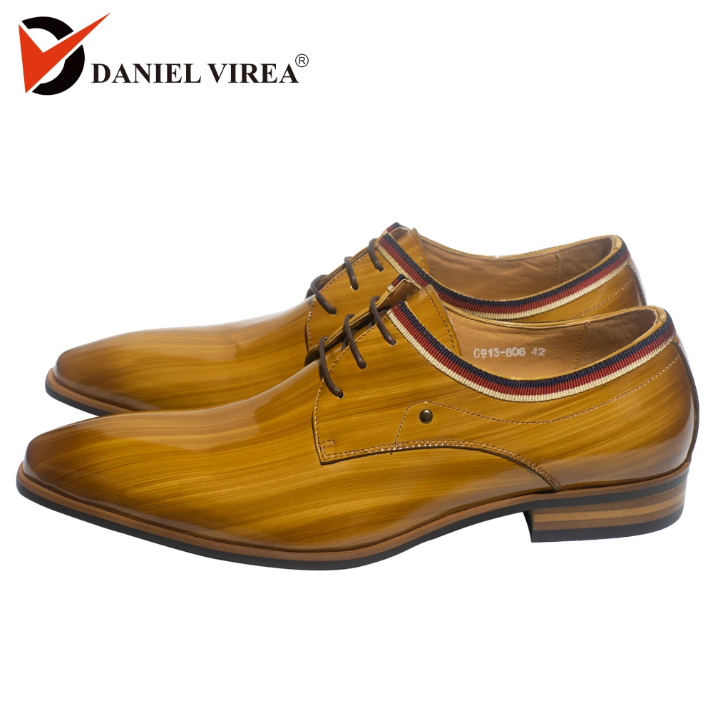 Туфли оксфорды мужские из лакированной кожи деловые Повседневные Классические