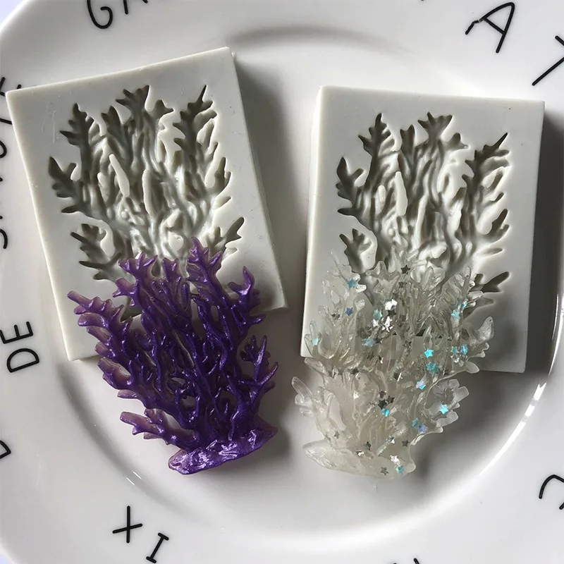 

Коралловая силиконовая форма для мобильного телефона, эпоксидная форма для украшения «сделай сам»